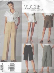 8885 VOGUE EZ WIDE SHORTS, PANTS 1994 PATTERN 6-10,12-16